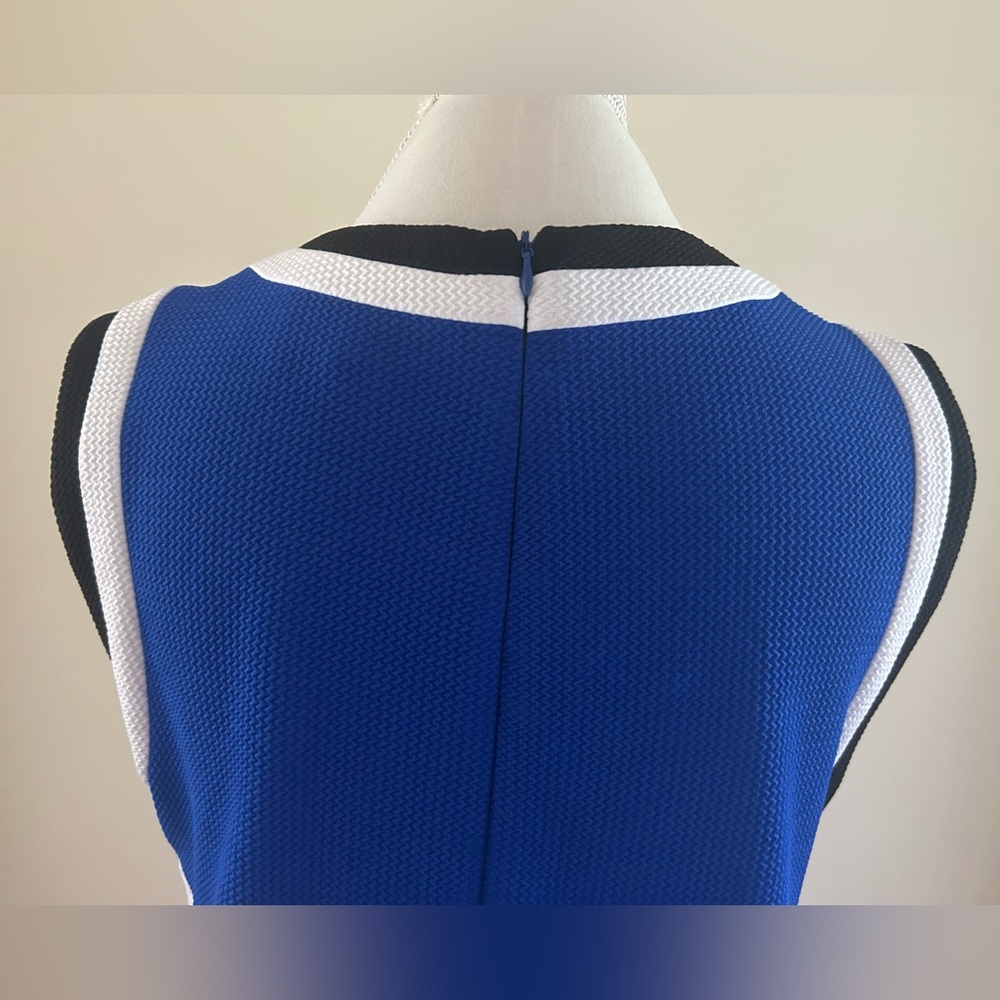 BRAND NEW Cobalt Blue Dress with Black/White - Picture 4 of 7
